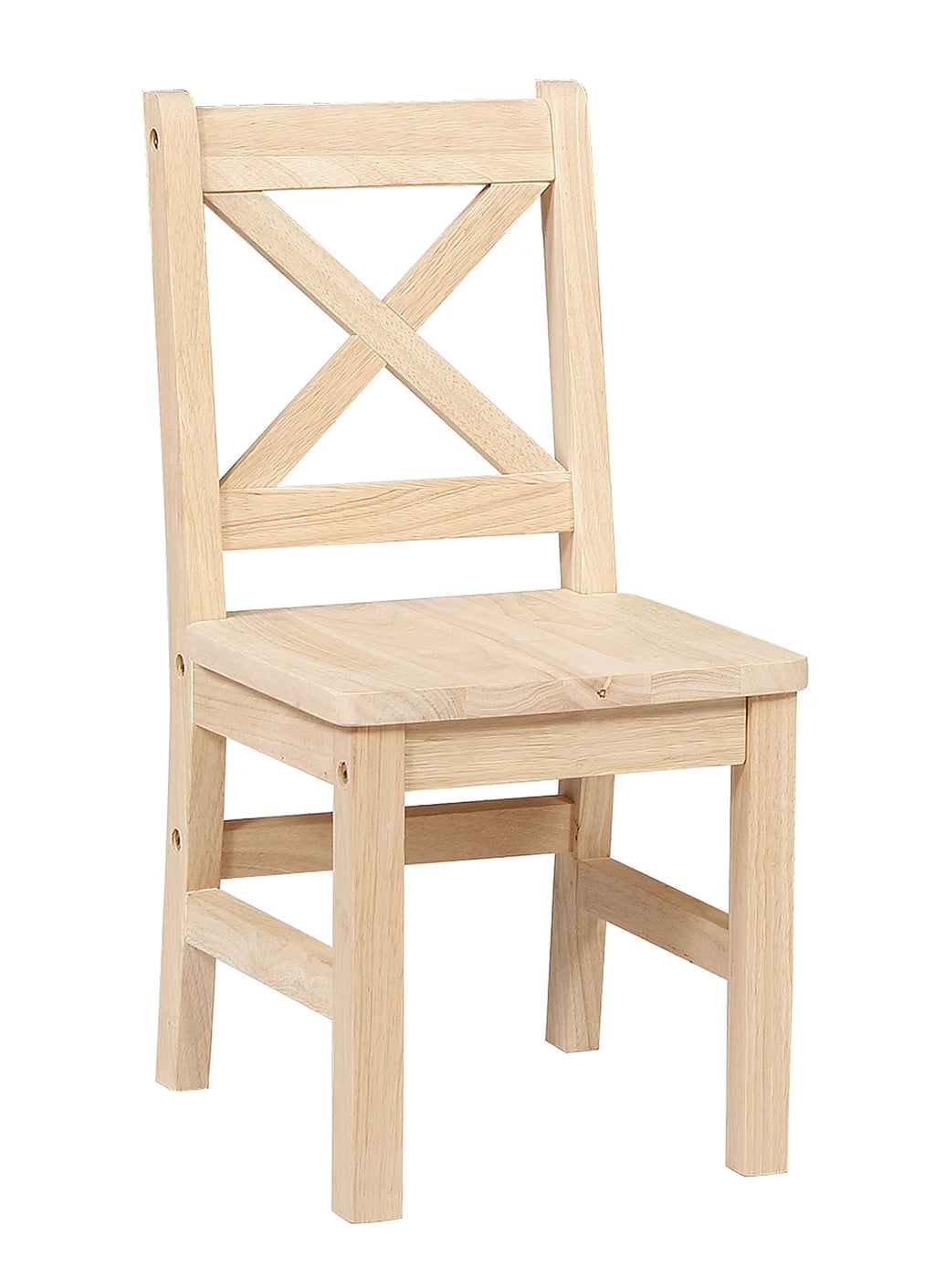 Solid Hard Wood X Back Kids Chair Set of 2 T3408