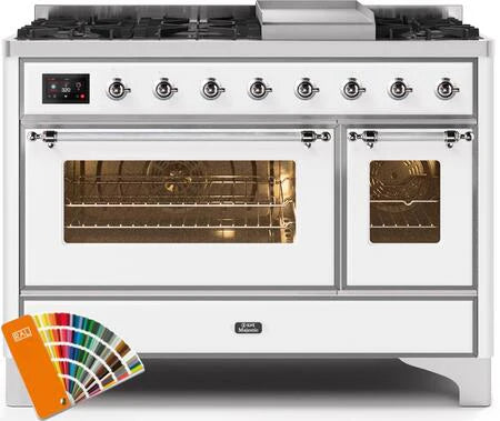 48 Dual Fuel Propane Gas Range with Chrome Trim P107
