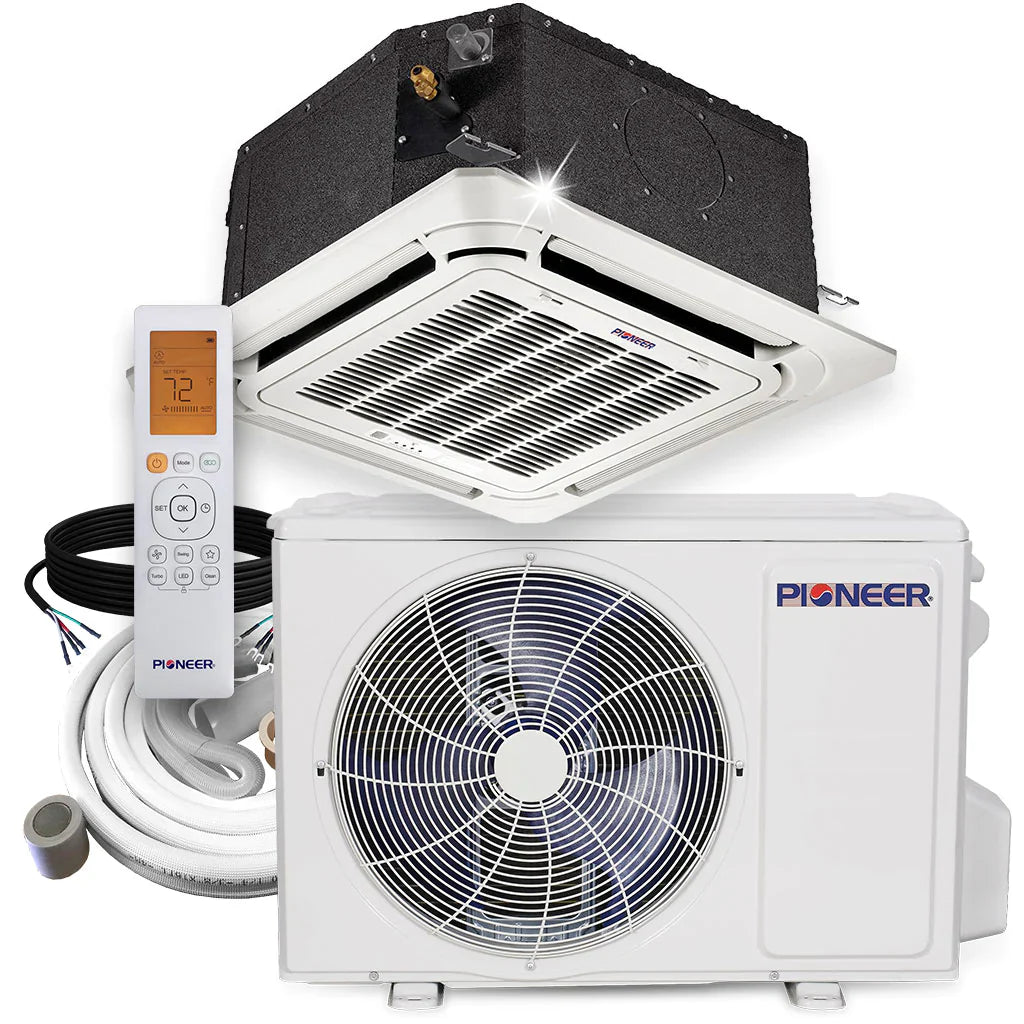 12,000 BTU 22 SEER Compact Cassette Mini-Split Air Conditioner Heat Pump System A94276