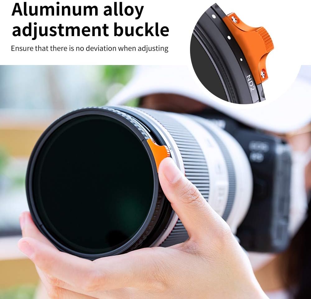 77mm Variable ND Filter ND2-ND400 with Multi-Layer Coatings AGC Glass D26618