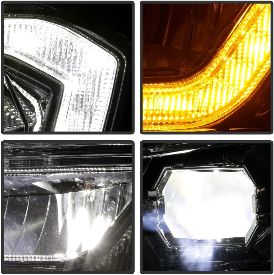 Chrome LED Projector Headlights C272