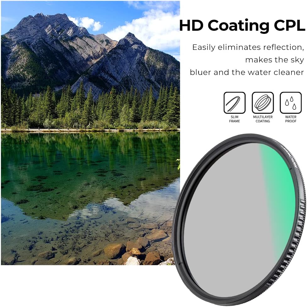 77mm Circular Polarizing Filter with Multi-Layer Coatings, Pack of 2 R817156