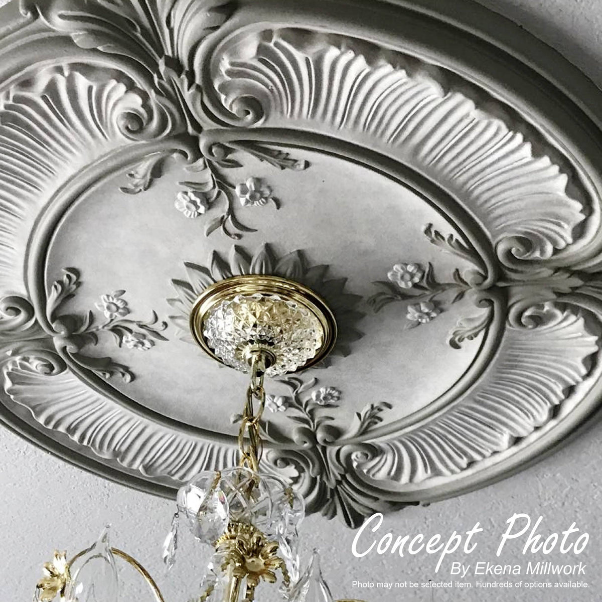 Walnut Finished Ceiling Medallion P57284