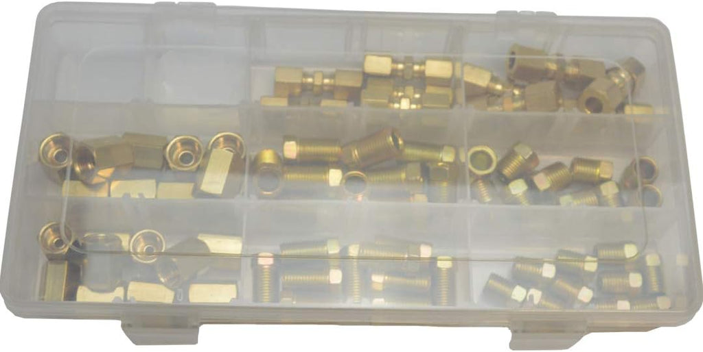3/16" and 1/4" Brakeline Fittings Kit 70 Pieces Z487981