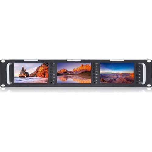 Triple 5x22 2 Ru 3G-SDI/HDMI Rackmount Monitor LCD T3760