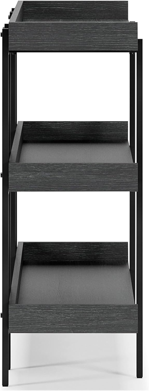 Black 3-Tier Bookcase C624903