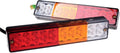 20-LED Truck Trailer Tail Light Turn Signal Reverse Brake Light, 3W 12V Red-Amber-White Waterproof (Pack of 2) Q539601