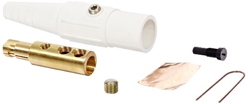 4/0 Inline Male White Brass 400Amp 600V E986