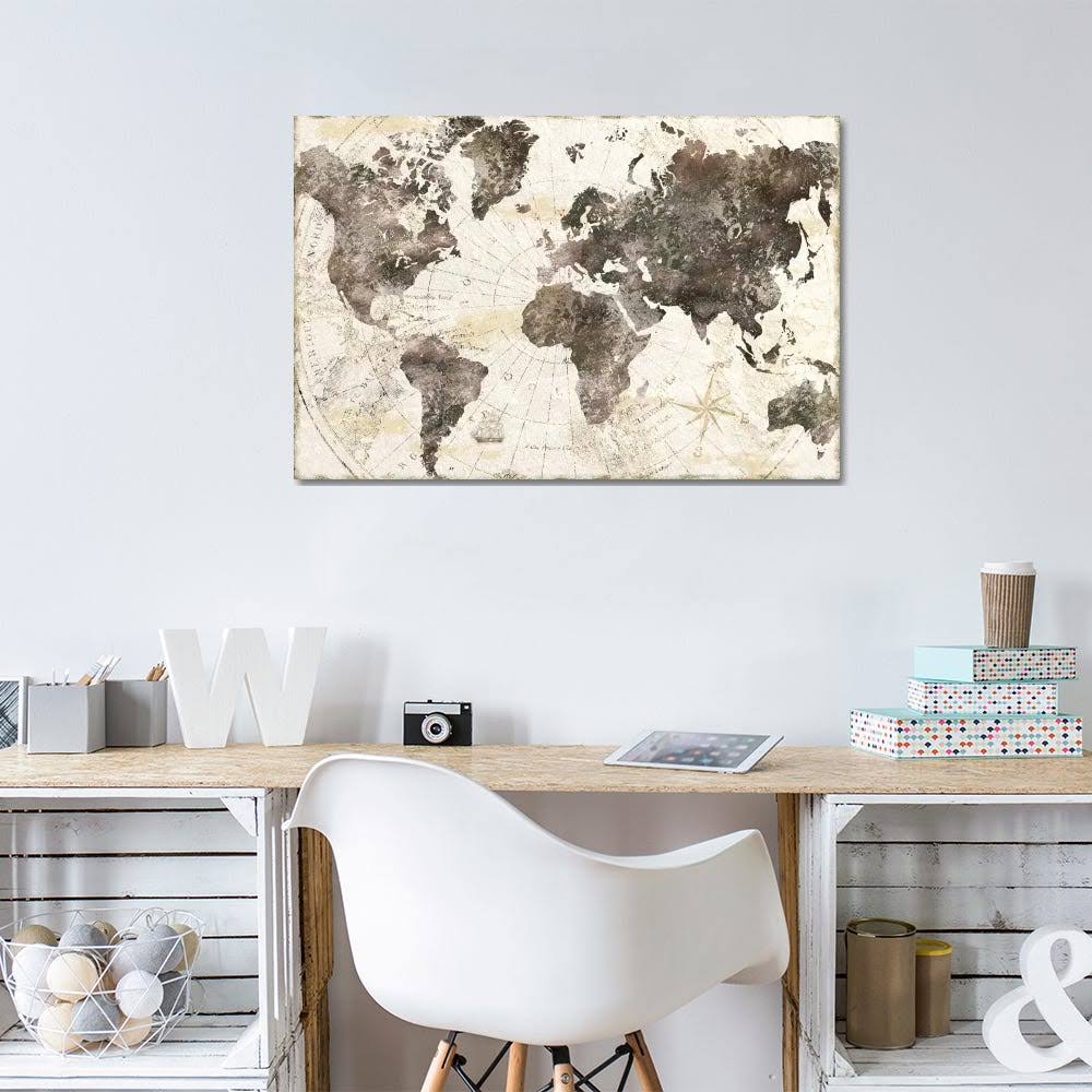 World Map Canvas Art Q27037