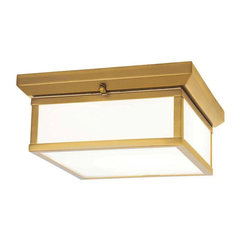 2 Light Chrome Flush Mount F155