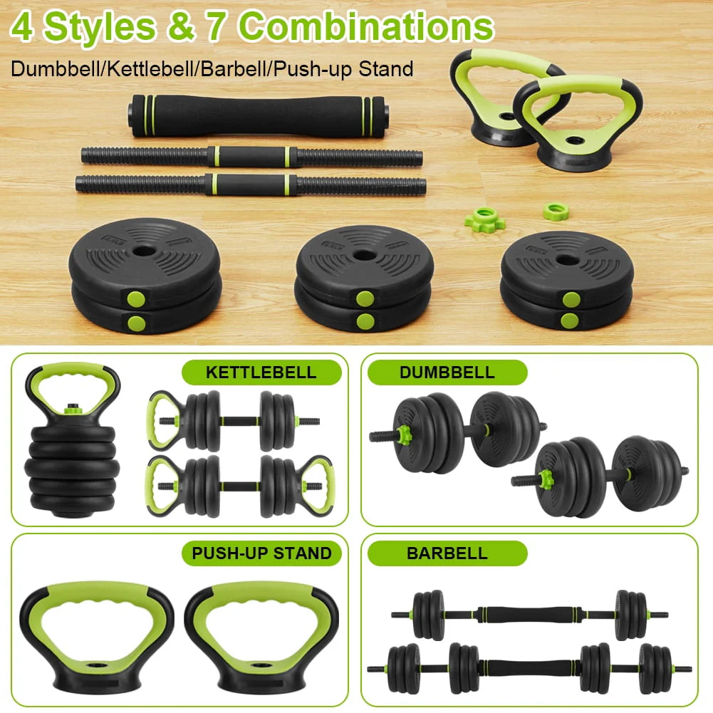 4-in-1 Adjustable Dumbbells Set 66 LBS S595020