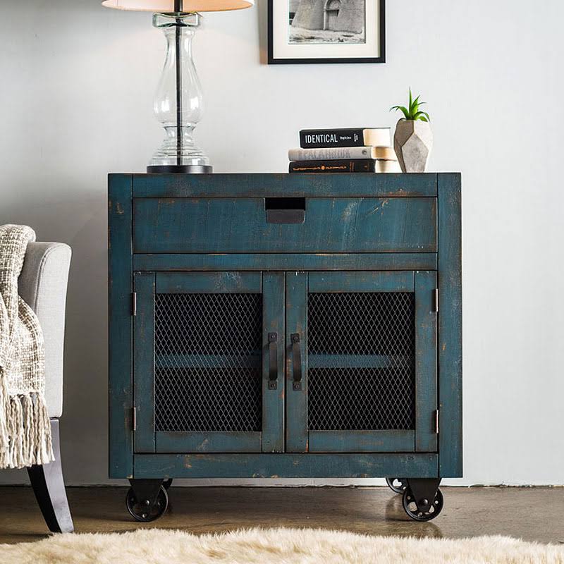 Blue 2-Door Accent Chest Z447971