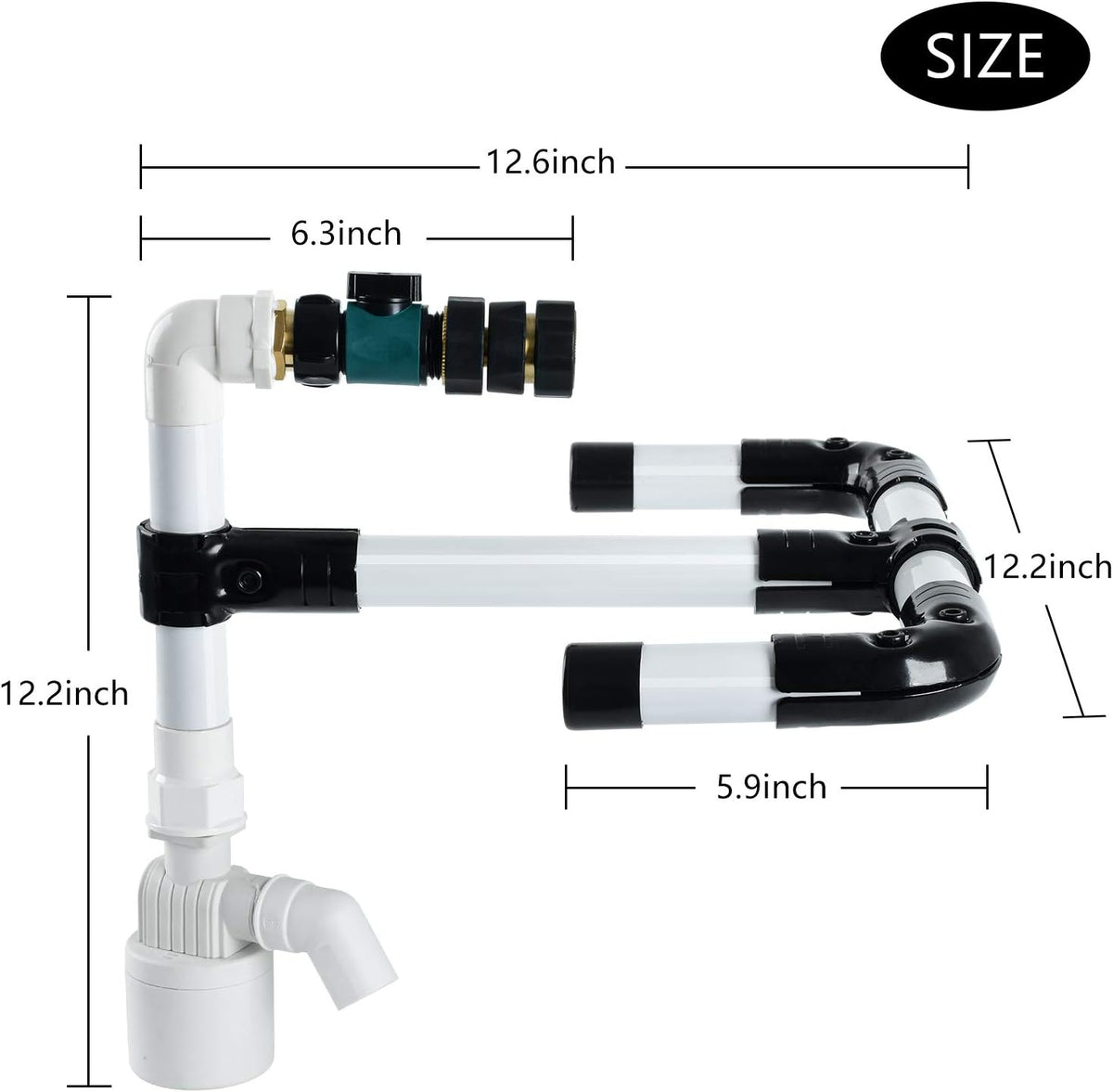 Pool Water Leveler with 3/4'' Hose Connector, Pack of 2 S1359