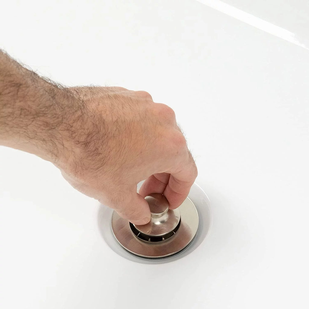 Brushed Nickel Bathtub Drain Assembly Conversion Kit I804437
