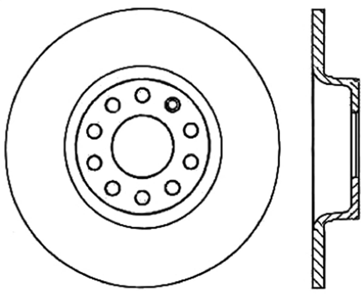Slotted & Drilled Sport Brake Rotor D90125