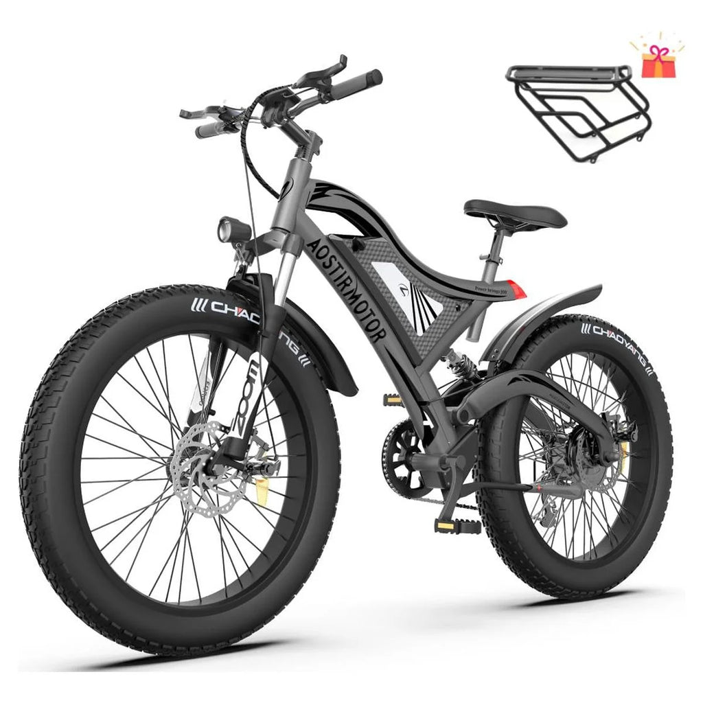750W 48V 15Ah Fat Tire Electric Mountain Bike U76438