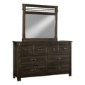 Wood Drawer Dresser & Mirror R3306