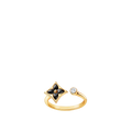 Yellow Gold Onyx Diamonds Ring S8493