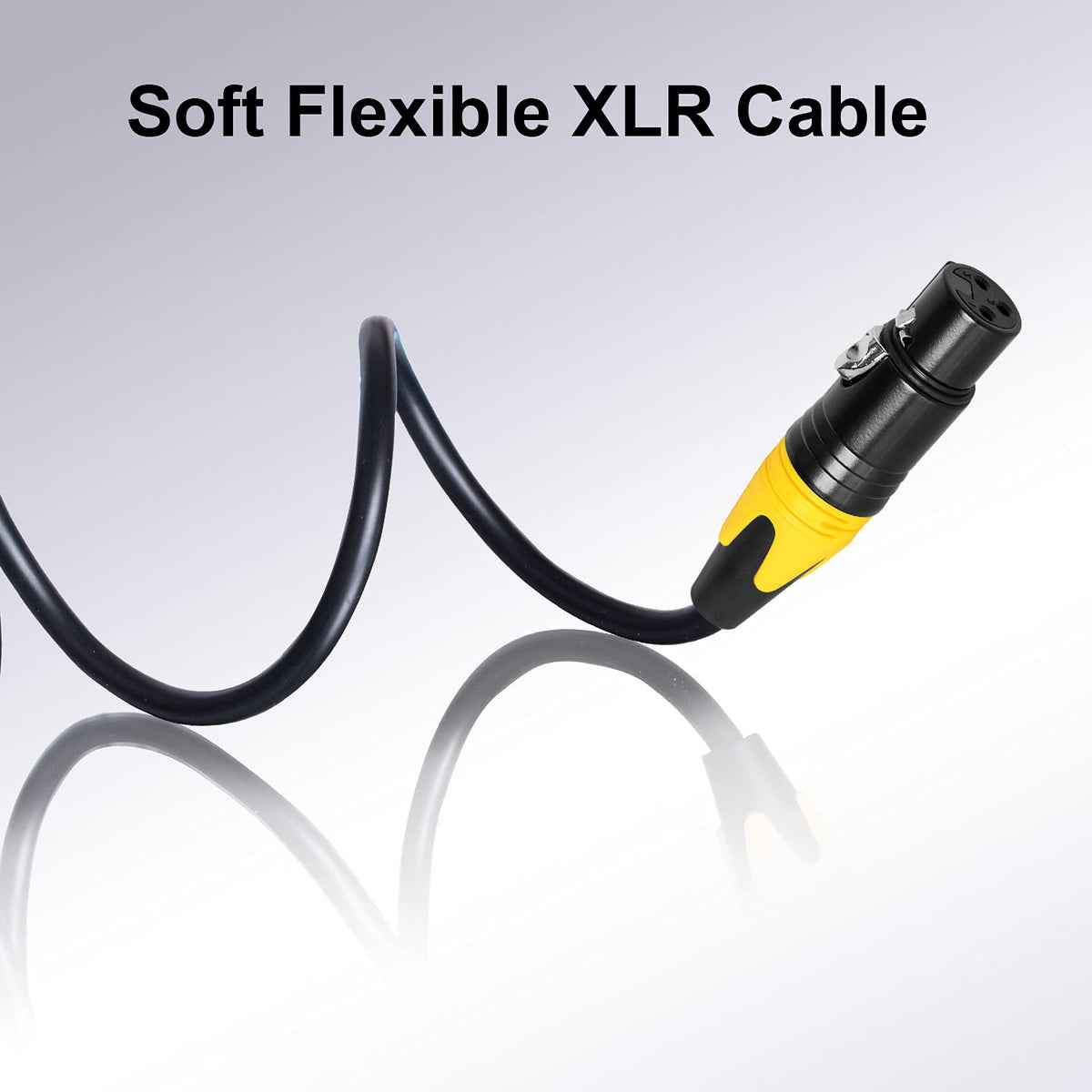 25ft 4 Pack XLR Microphone Cables N496