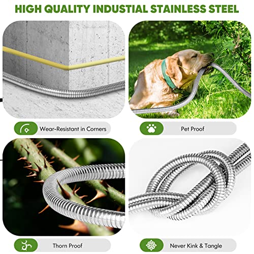 50 ft Stainless Steel Garden Hose with 10 Function Nozzle B5923