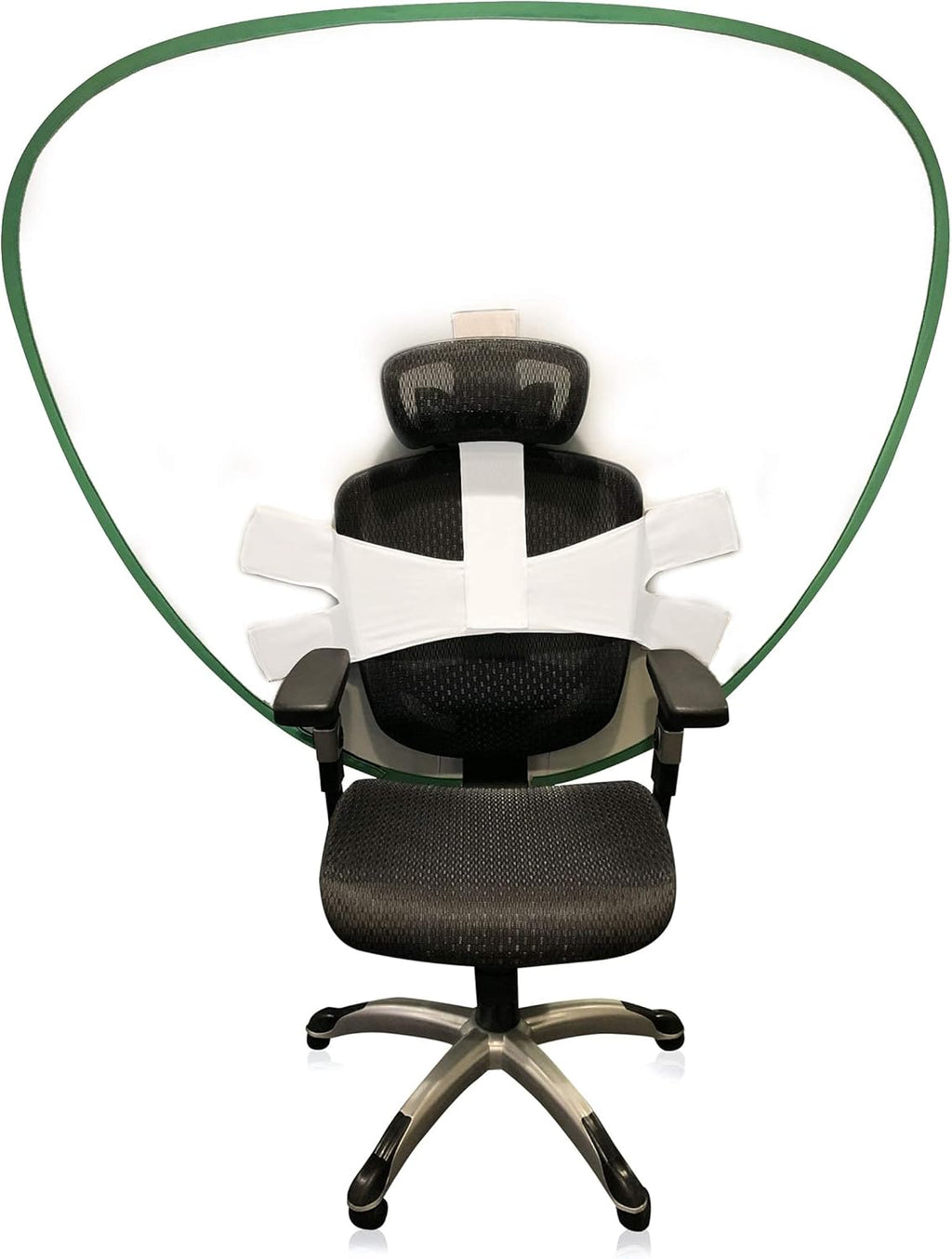 Dual-Sided Webcam Background Privacy Green Screen Chair O46587