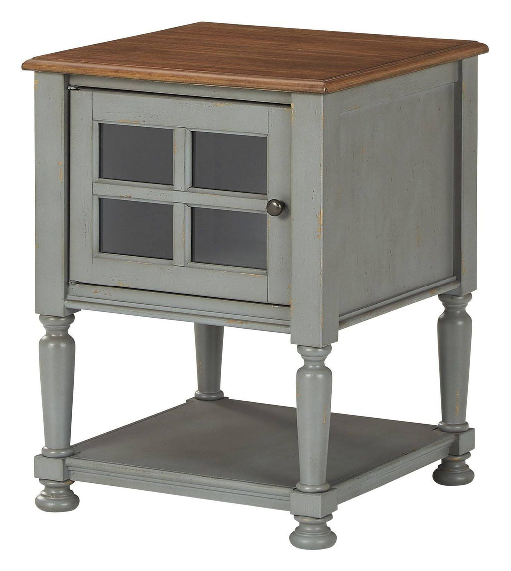 Gray Brown Accent Cabinet U455