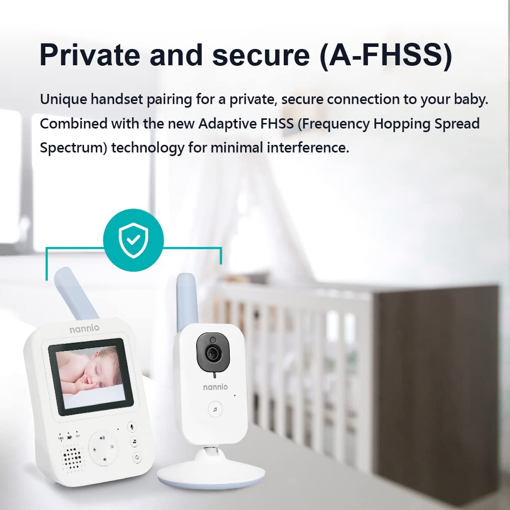 Video Baby Monitor with Camera and Audio, Auto Night Vision, Non-WiFi T11686