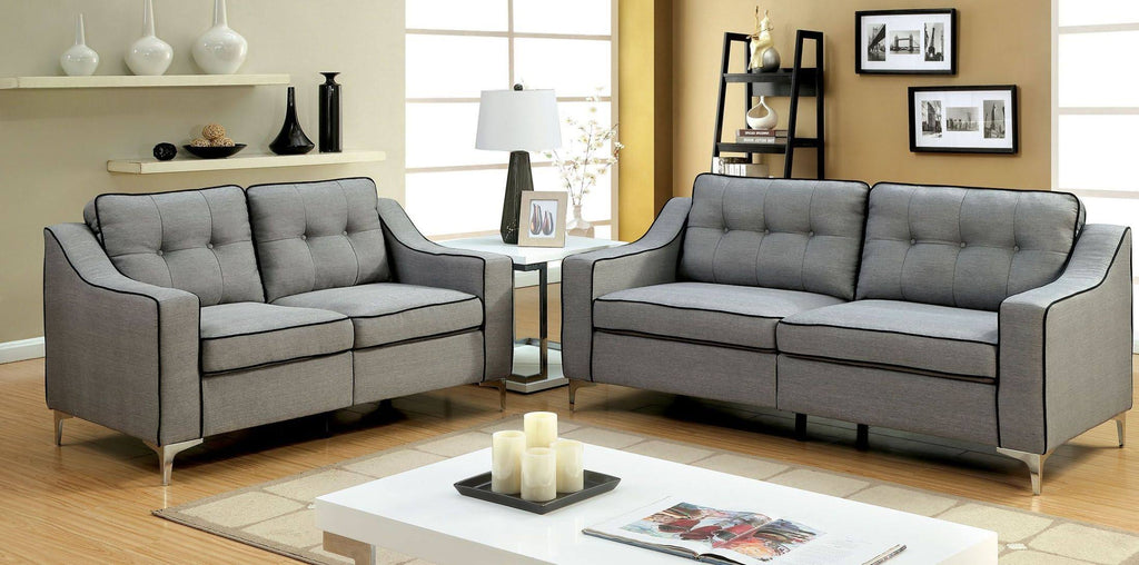 Gray Loveseat D932062