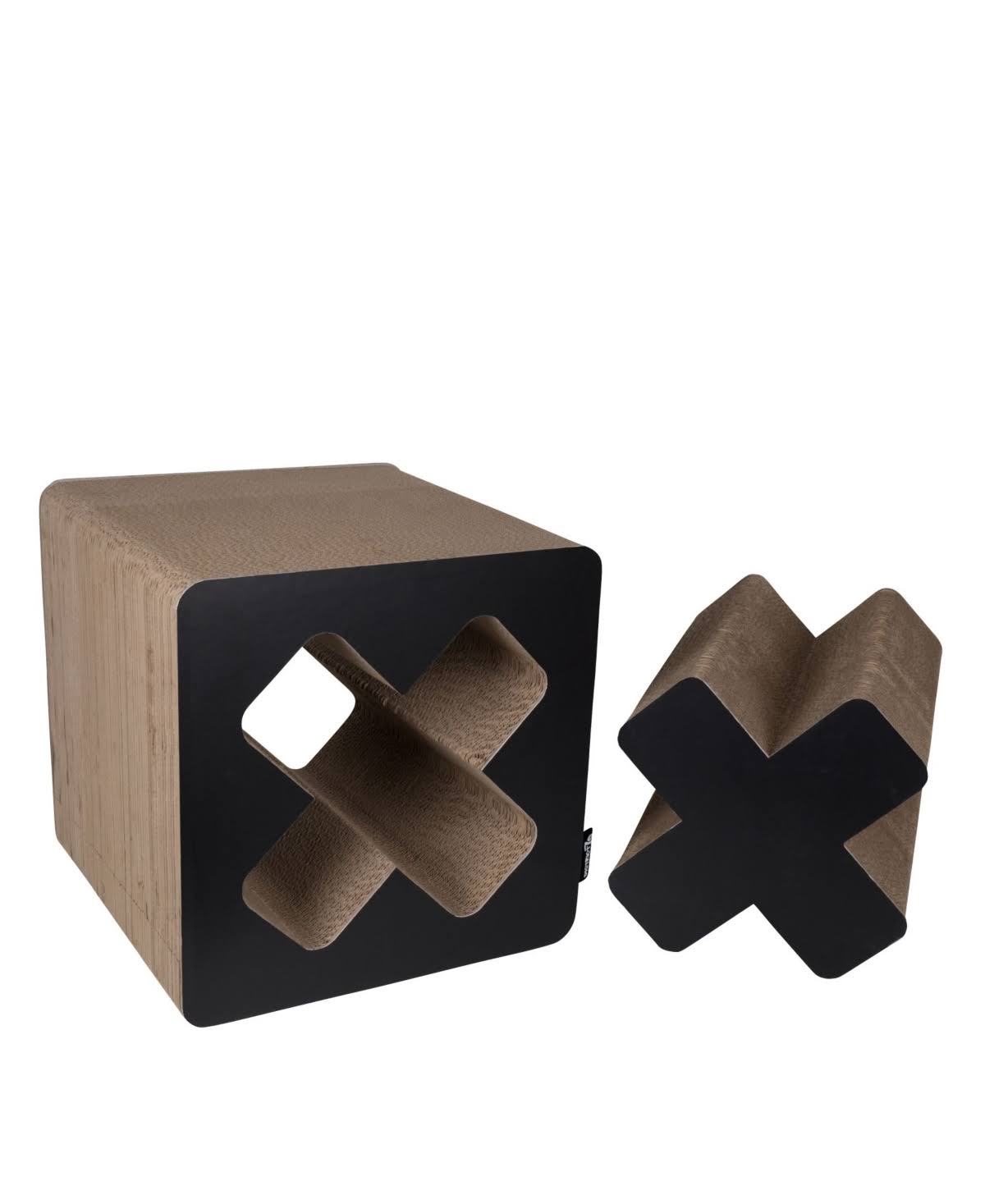 Black Large Cardboard Cat Scratcher S31126