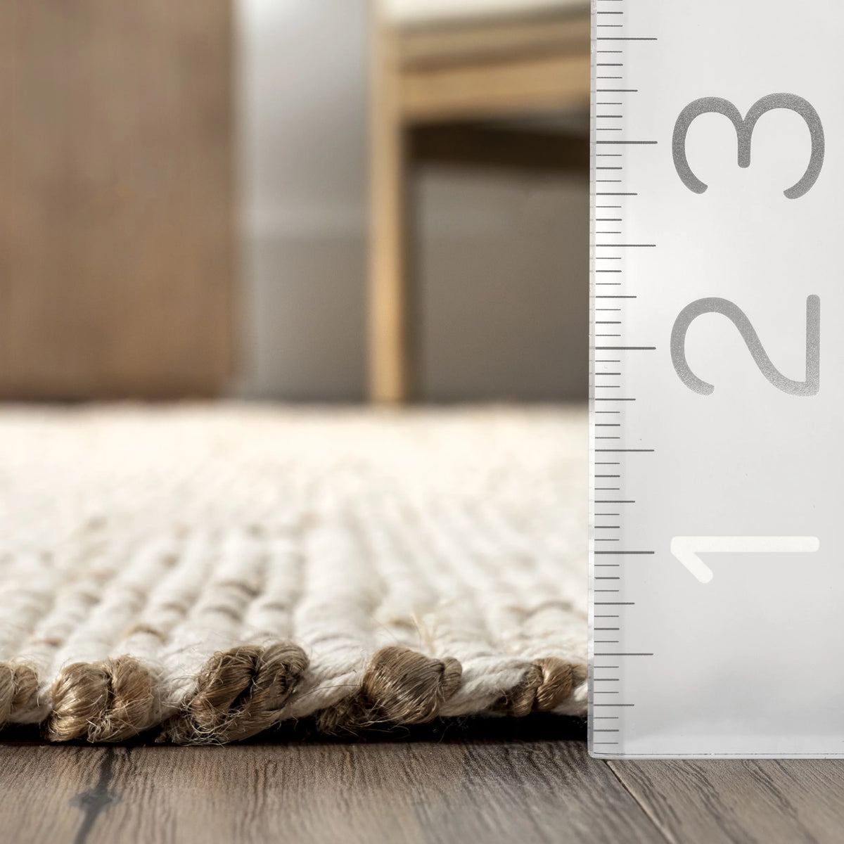 Jute Blend Area Rug, 6' x 9', Natural X481
