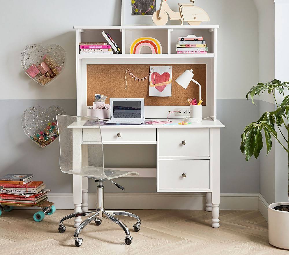 Simply White Storage Desk U2677