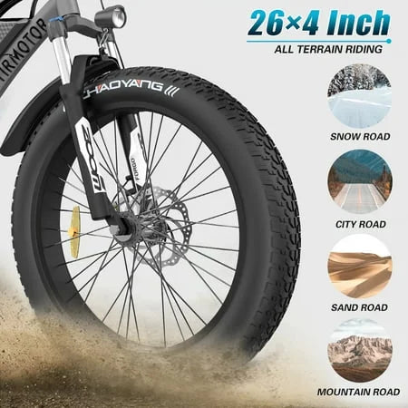 750W 48V 15Ah Fat Tire Electric Mountain Bike U76438