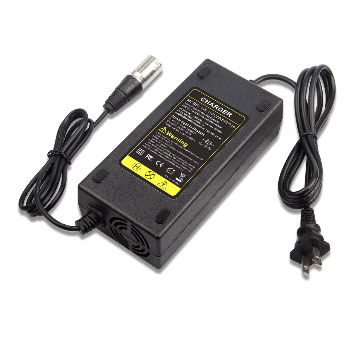 54.6V 2A Charger for 48 Volt Li-Ion Battery M578