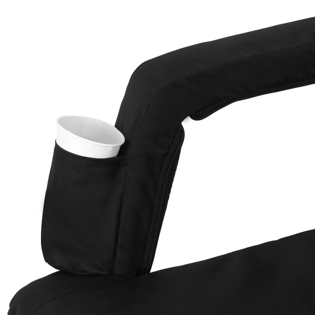 Black Reclining Stadium Seat Chair B9201