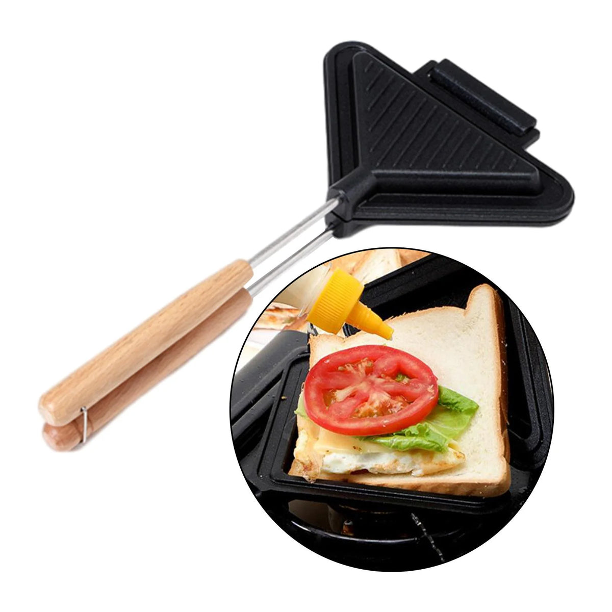 Detachable Handle Sandwich Maker Pan G987