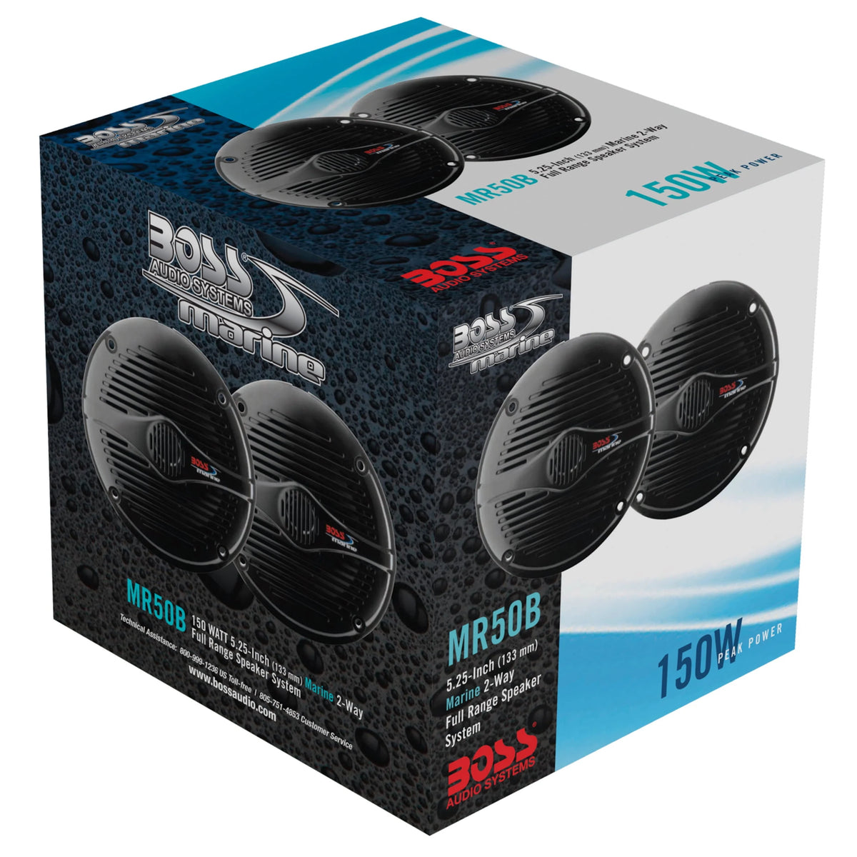 5.25” Marine 2 Way Full Range Speakers F2161
