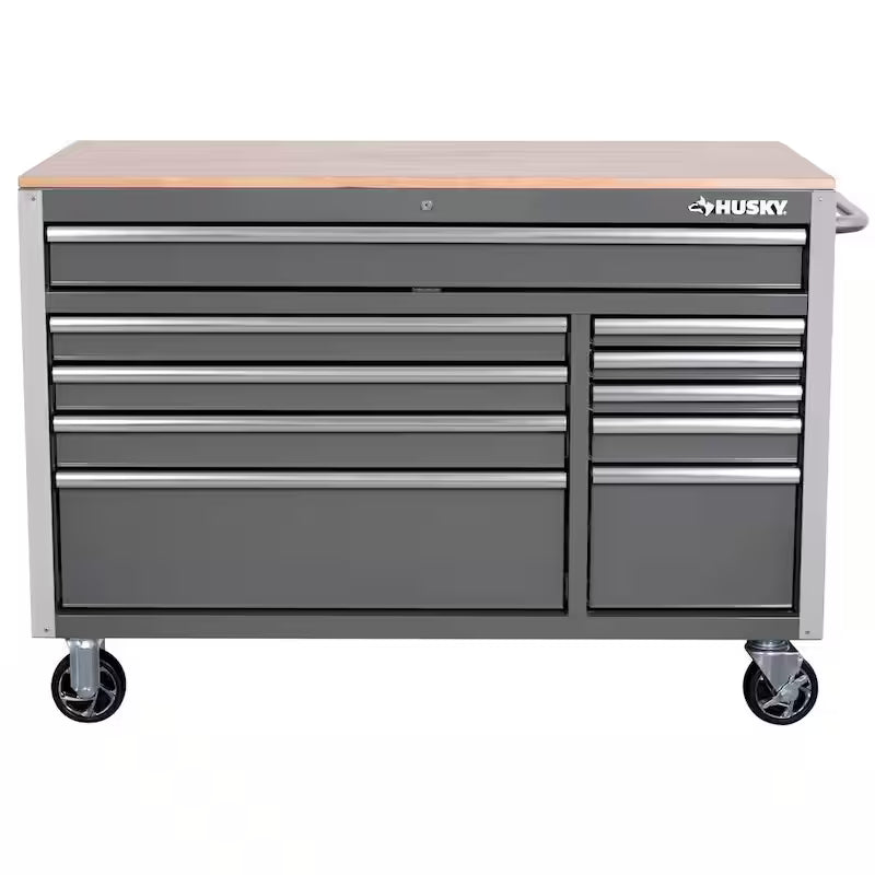52 in. Gloss Gray Mobile Workbench Tool Chest D69333