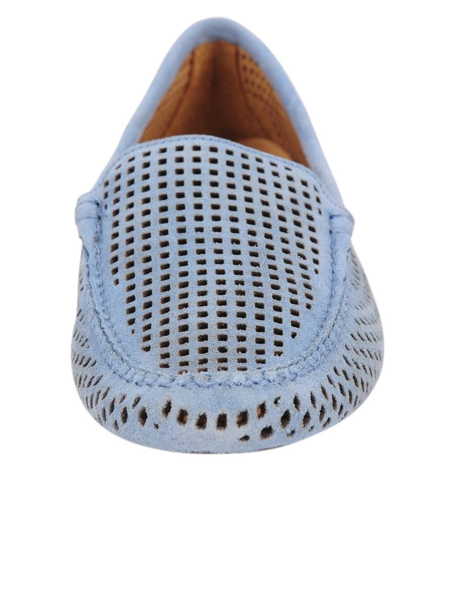 French Blue Suede Driving Moccasin M7477