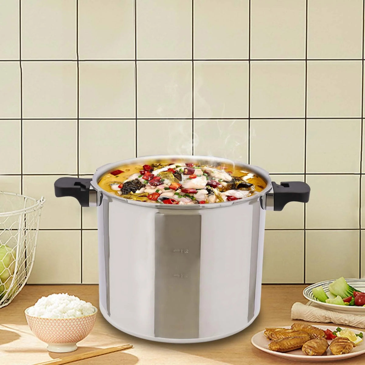 22L Thickened Explosion-proof Pressure Cooker Y6695