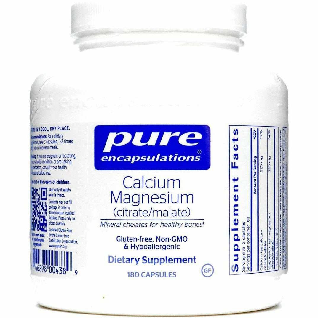 Cal/Mag Citrate Malate 180 vcaps K90480