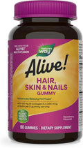 Strawberry Flavored Hair Skin & Nails Gummies, 60 Gummies M968772
