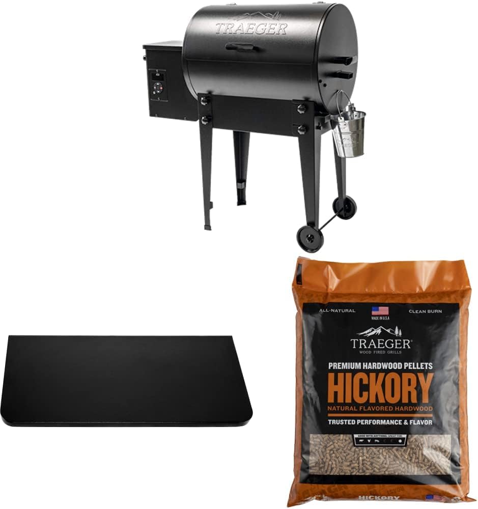 Black Portable Wood Pellet Grill and Smoker H71543