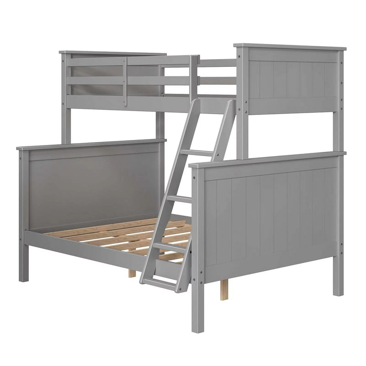 Gray Wood Twin over Full Bunk Bed K595634