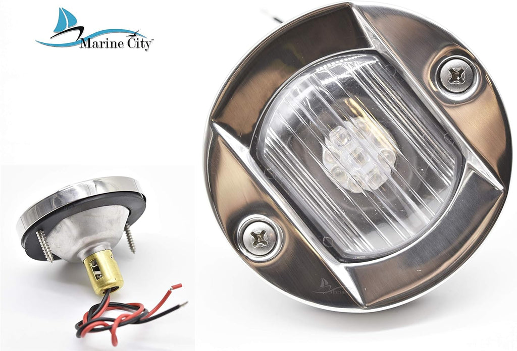 Caution Blue LED Flush Mount Light K655610