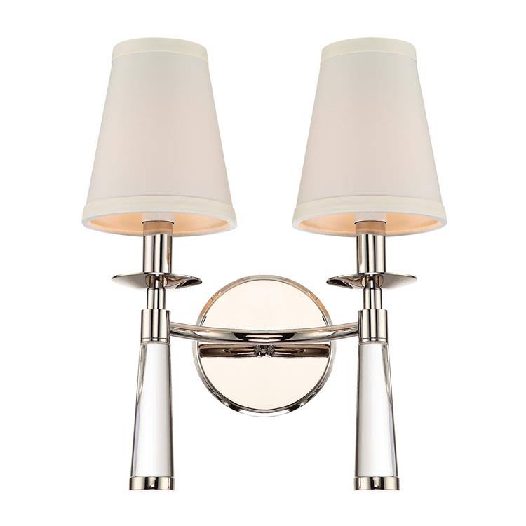 Polished Nickel 2 Light Sconce O7531