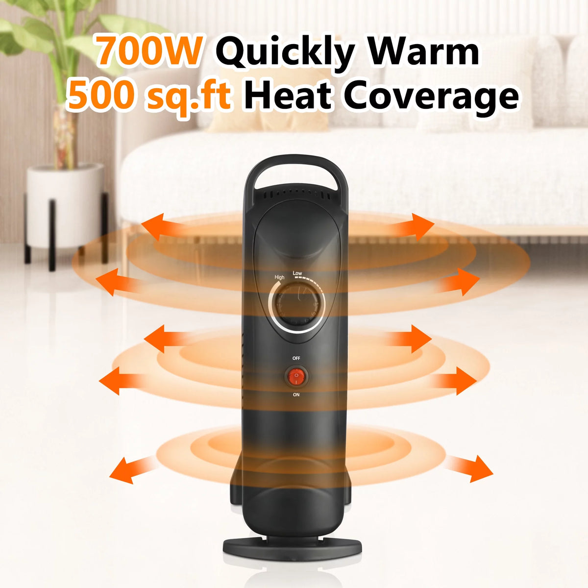 700Watt Oil Filled Electric Space Heater T453252