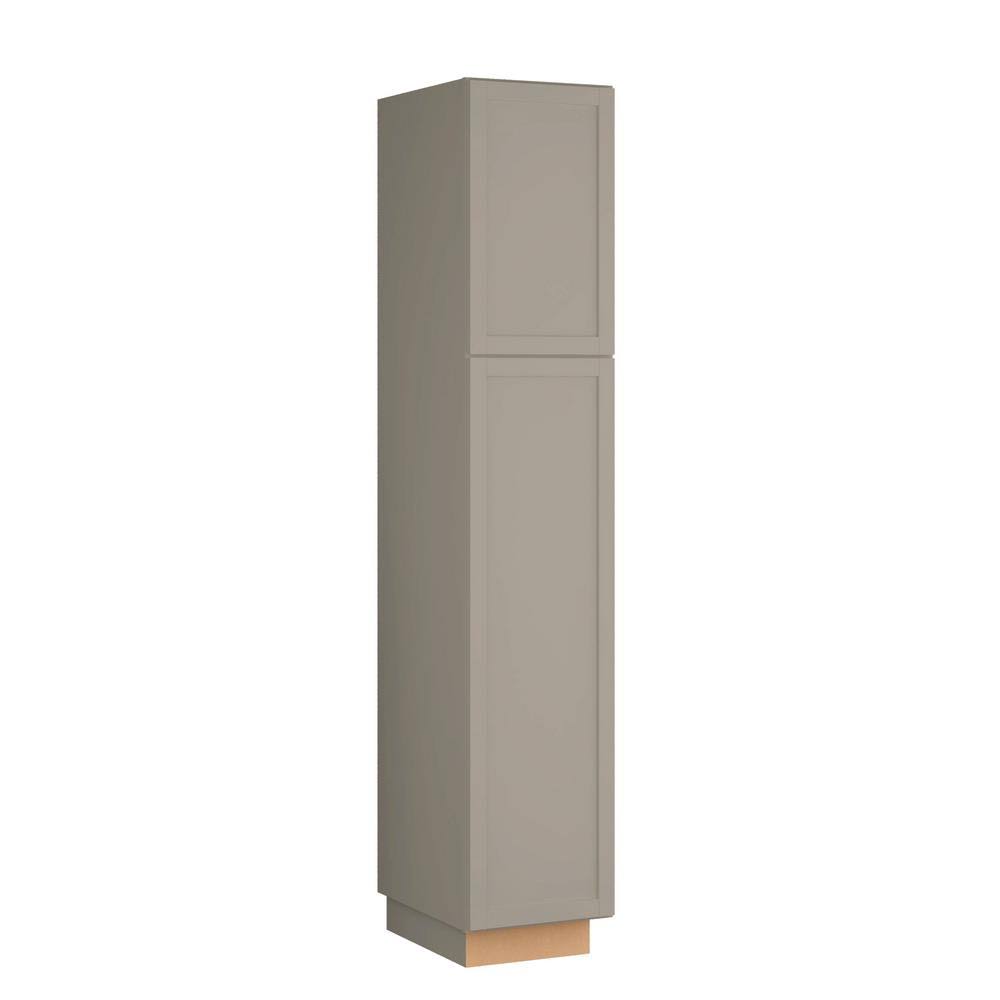Sterling Gray Laminate Shaker Pantry Cabinet R908