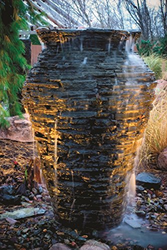 Medium Stacked Slate Urn Water Fountain Kit J572