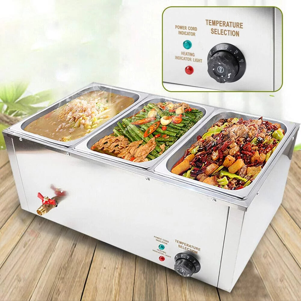 37L Electric Countertop Food Warmer Stainless Steel S7773