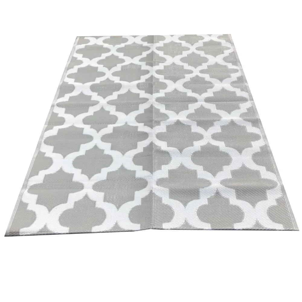 Gray Poly Propylene Indoor/Outdoor Rug 72 x 106 Inches H42620